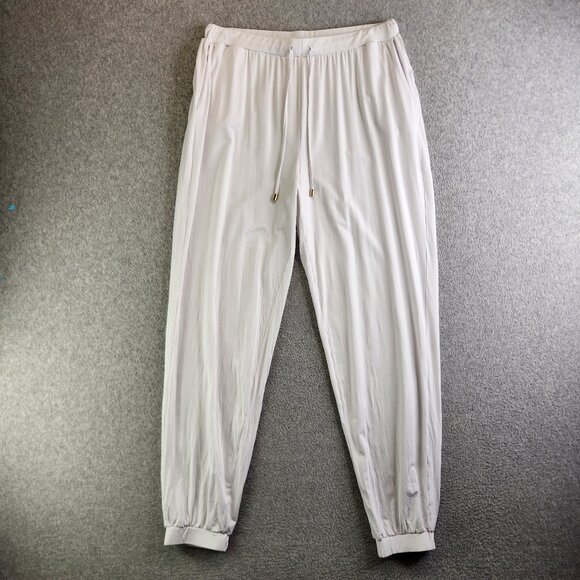 Mott50 Pants - Mott50 Pants Womens L White Jogger Jersey Knit UPF 50 Protection Resort Beachy